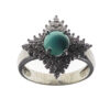 Bague en Argent Persan Faite Main pour Femme avec Turquoise de Neyshabur Sanam