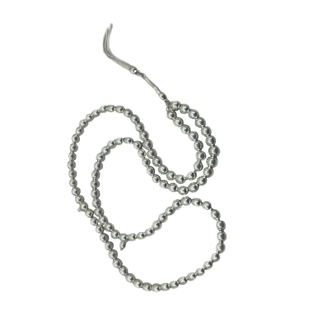 Chapelet islamique en argent Farhadi – 101 perles de prière