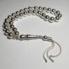 Chapelet islamique en argent Milad – 33 perles de prière