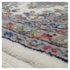 Tapis persan en laine noué à la main original bordure florale
