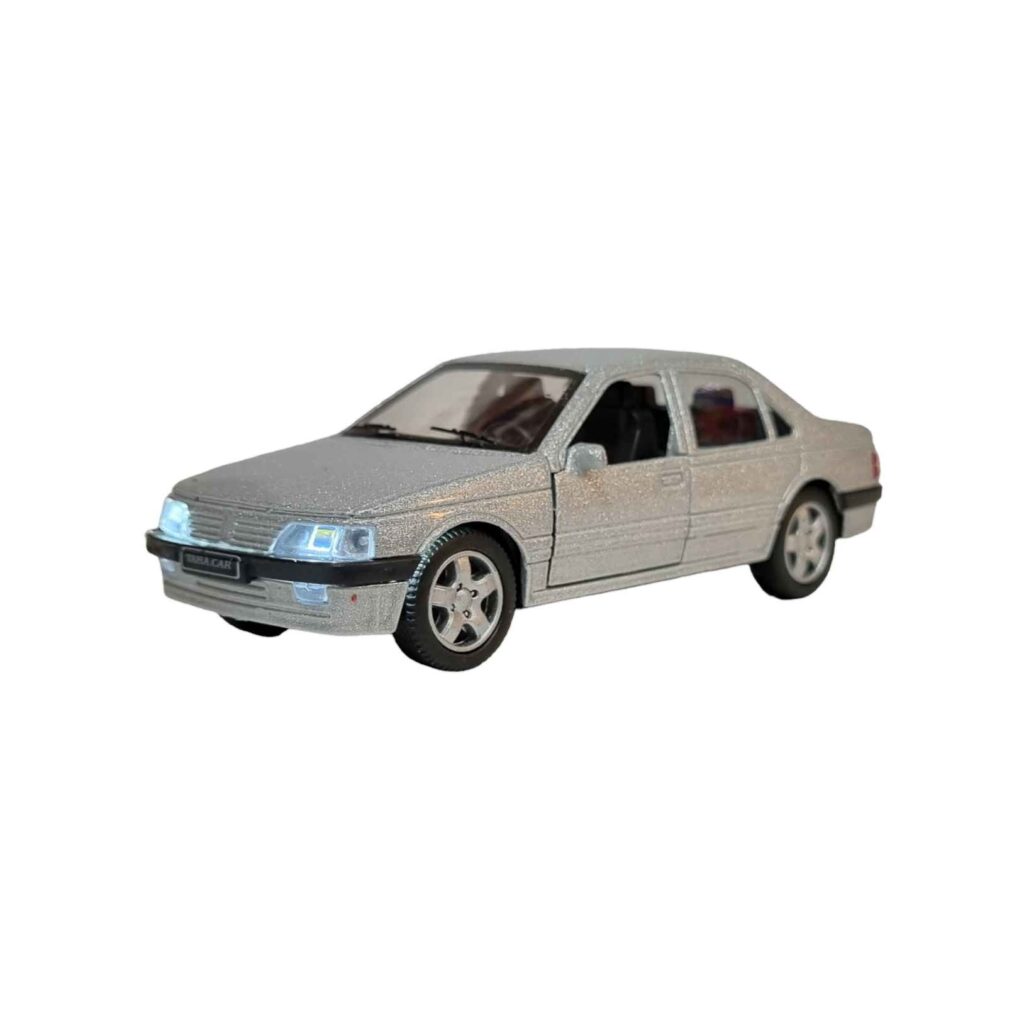 Voiture jouet Diecast Peugeot 405 fonctionnant sur piles avec son et phares