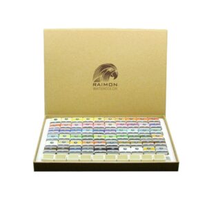 Coffret en bois de 60 aquarelles Raimon