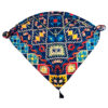 Foulard traditionnel pour femme - Motif Kilim, bleu marine