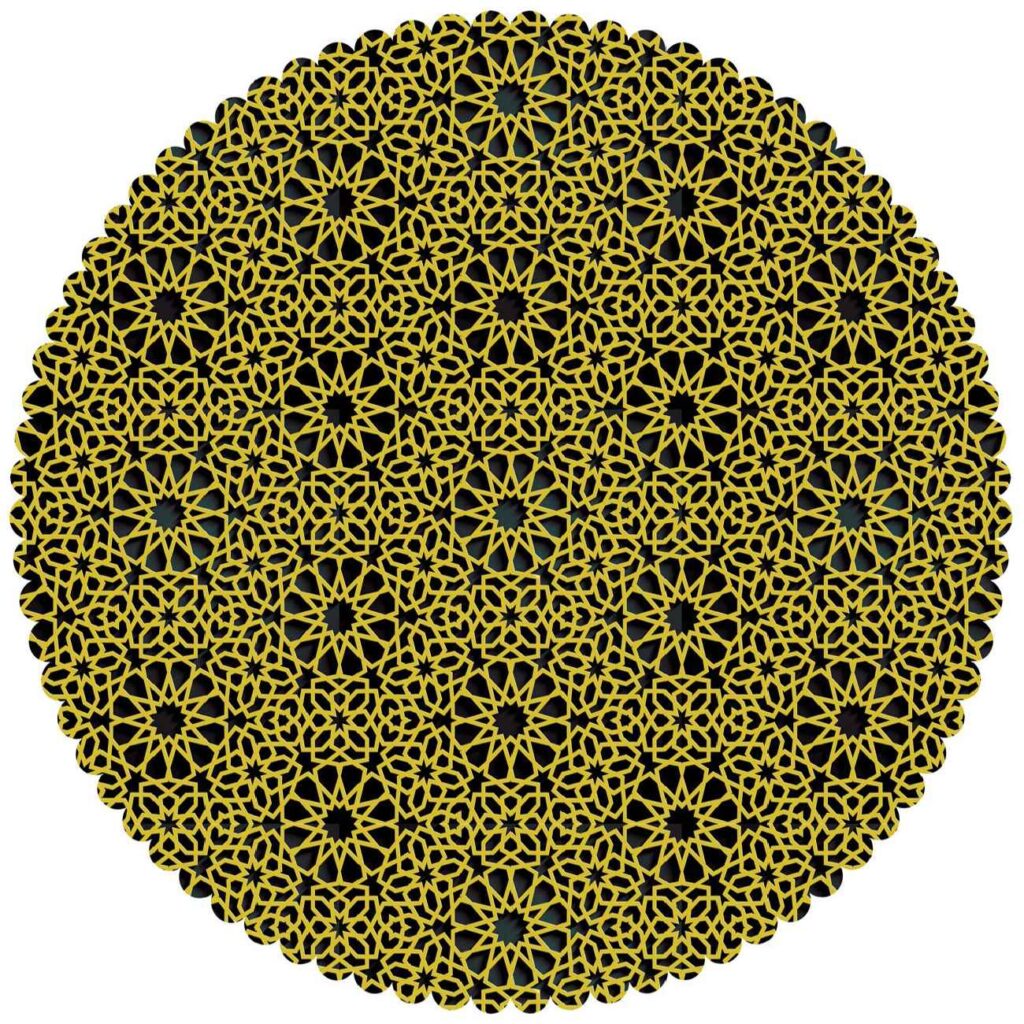 Nappe en Velours avec Design en Rayons de Soleil pour Votre Décor de Salle à Manger