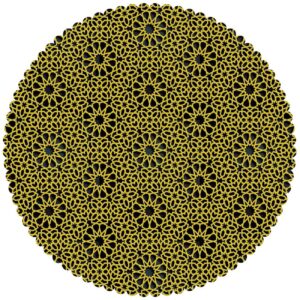 Nappe en Velours avec Design en Rayons de Soleil pour Votre Décor de Salle à Manger