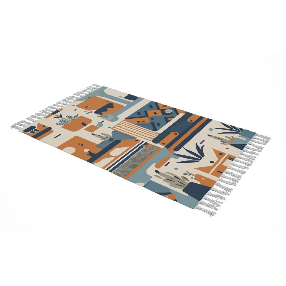 Plaid en Velours Doux & Léger pour Canapé Modèle Abstrait