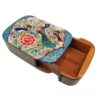Boîte à cartes en bois persan - Émaillage Khatam Oiseaux et Fleurs