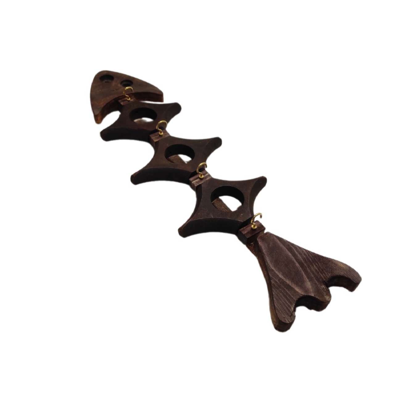 Porte-clés mural décoratif et fait main avec design Écaille de poisson pour la maison