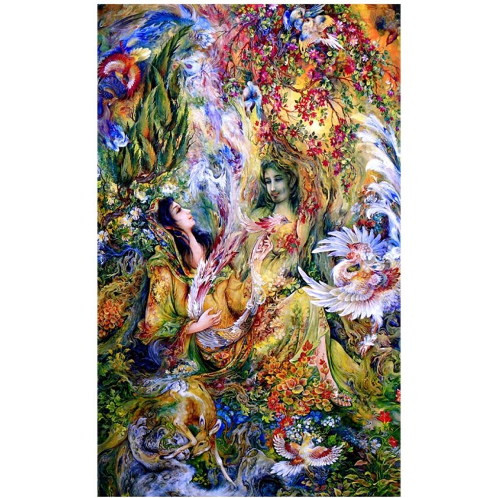 Puzzle de 1000-Pièces : Peinture de Mahmoud Farshchian – Chef-d'œuvre artistique
