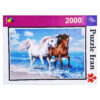 Puzzle de 2000-Pièces : Chevaux – Scènes majestueuses de chevaux d'Iran
