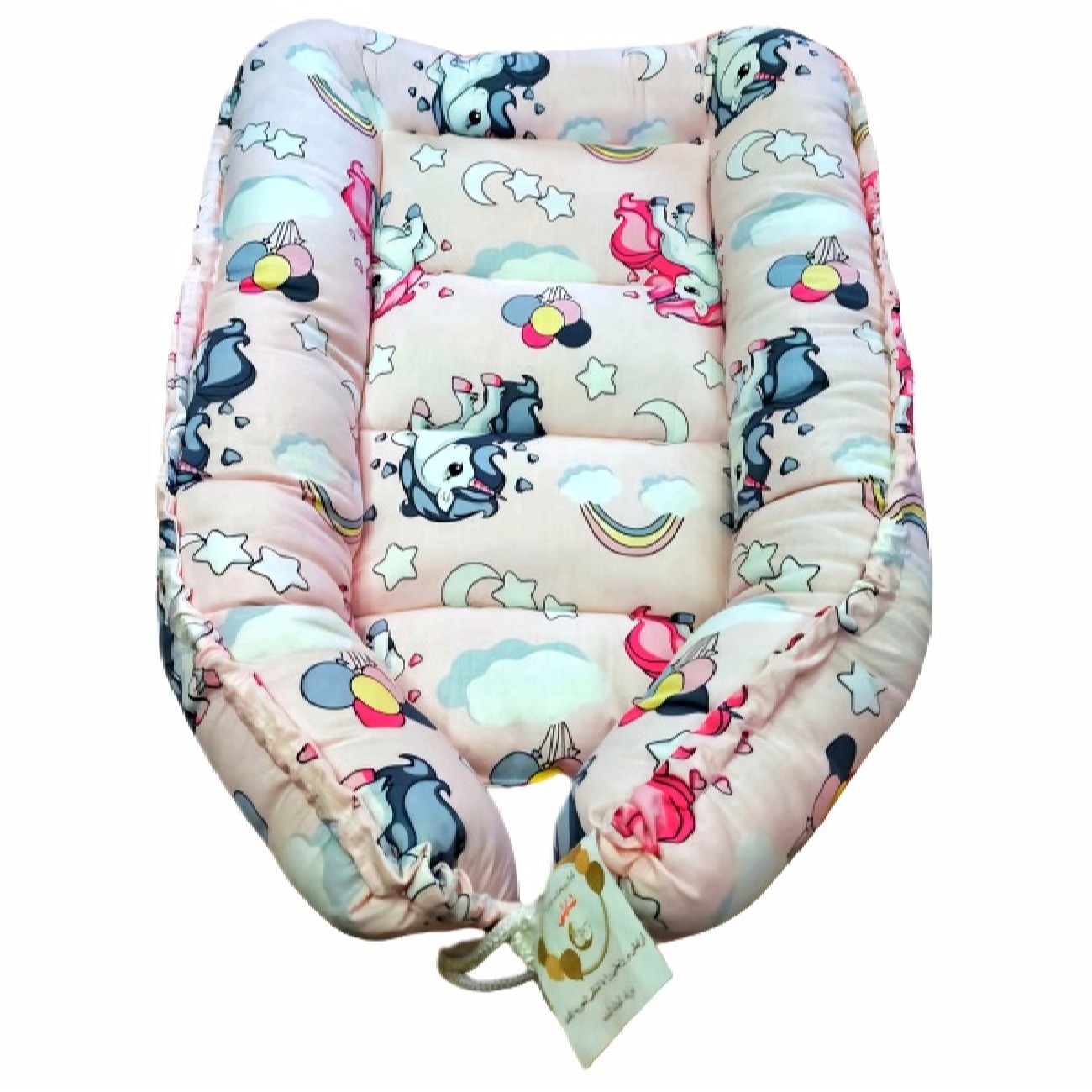 Ensemble de baby lounger en coton 3 pièces Modèle Licorne