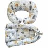 Ensemble de nid pour bébé en coton 3 pièces avec design Animal