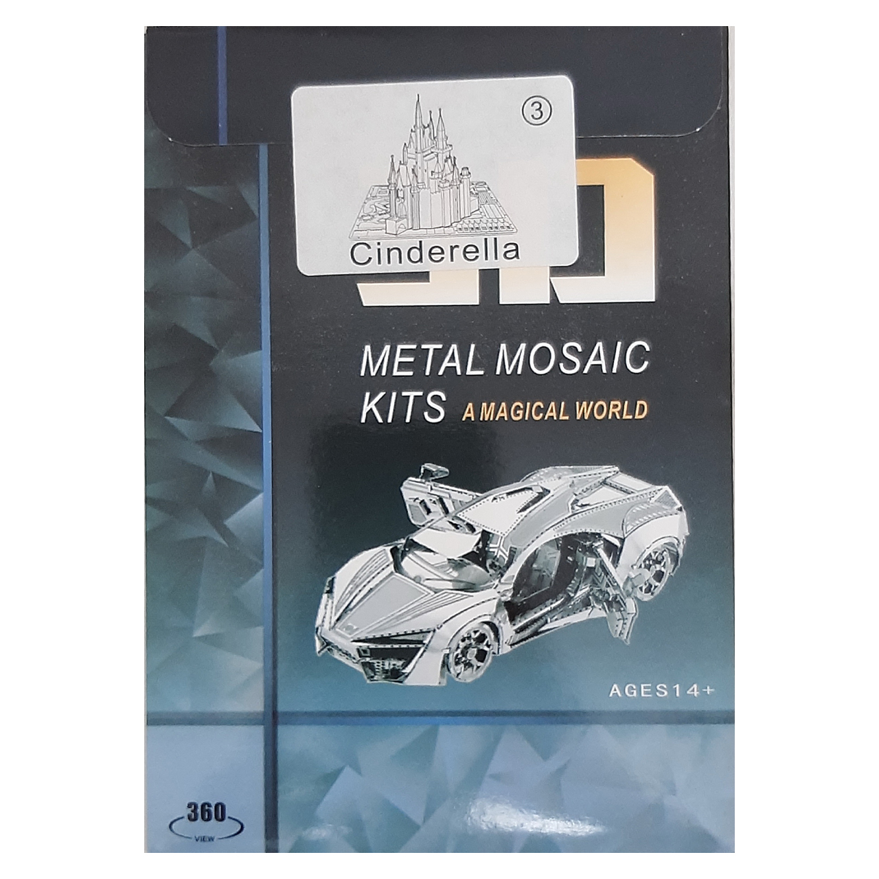 Puzzle Métal Inox 3D Modèle Château de Cendrillon