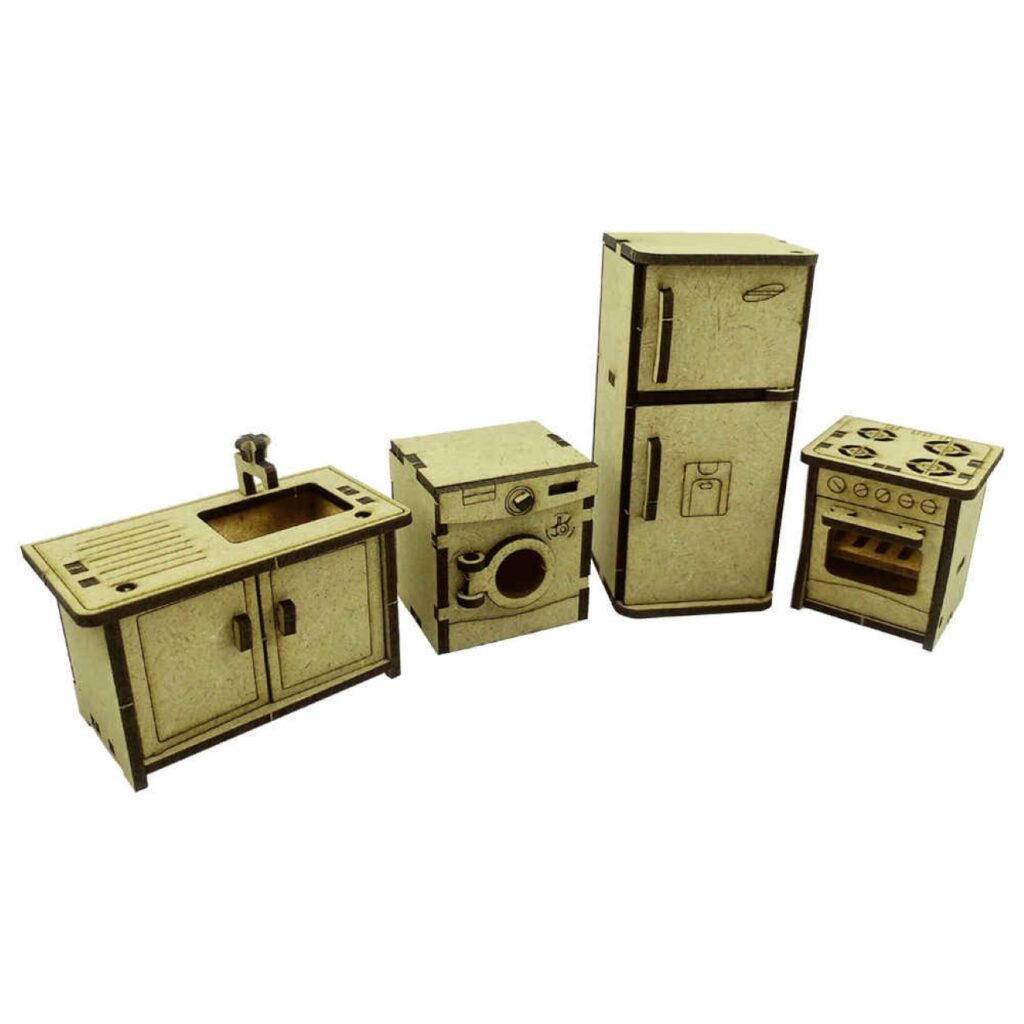 Kit de Modèle Puzzle 3D en Bois 41-Pièces – Cuisine