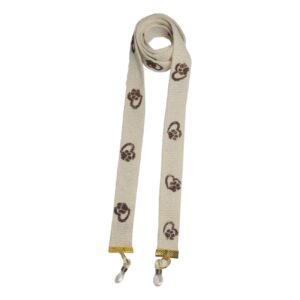 Sangle de lunettes artistique – Motifs empreintes de chien