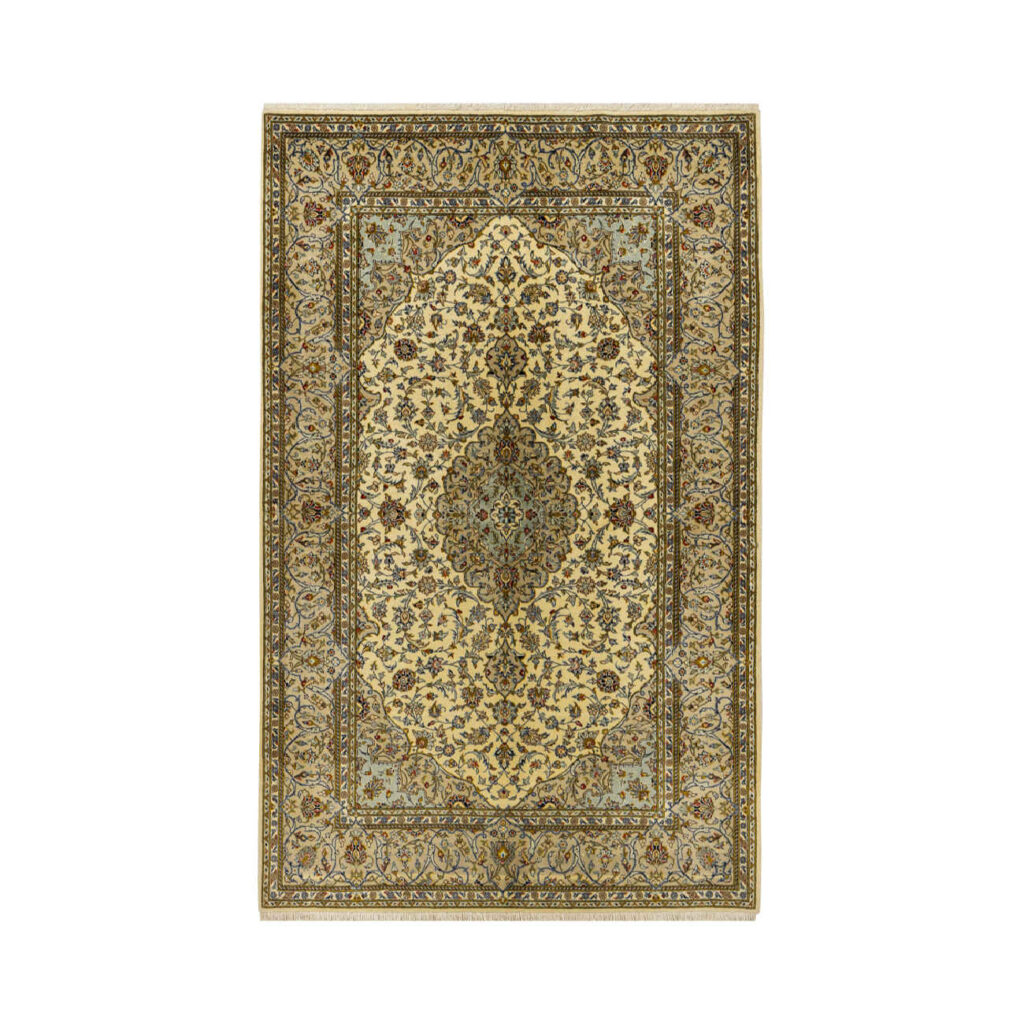 Tapis persan authentique avec coton et laine noué à la main Lachak Toranj
