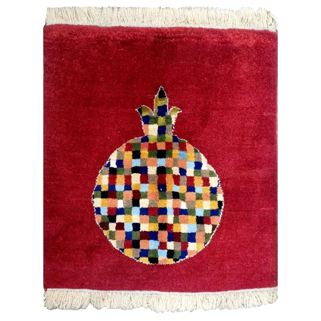 Tapis Gabbeh en laine persane véritablement tissé à la main en Golestan