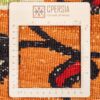 Tapis Kilim en laine persane authentique tissé à la main en Kerman floral orange