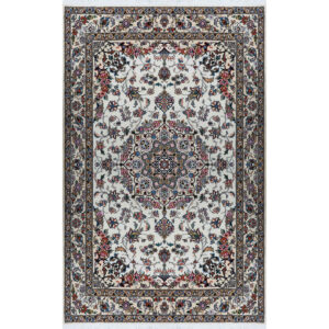Tapis persan authentique en soie noué à la main à Nain Lachak Toranj