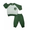 Ensemble de vêtements pour bébé garçon avec design rayé