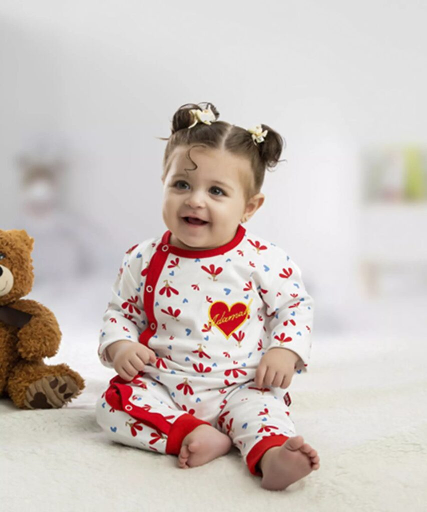 Combinaison à manches longues pour bébé fille avec bonnet