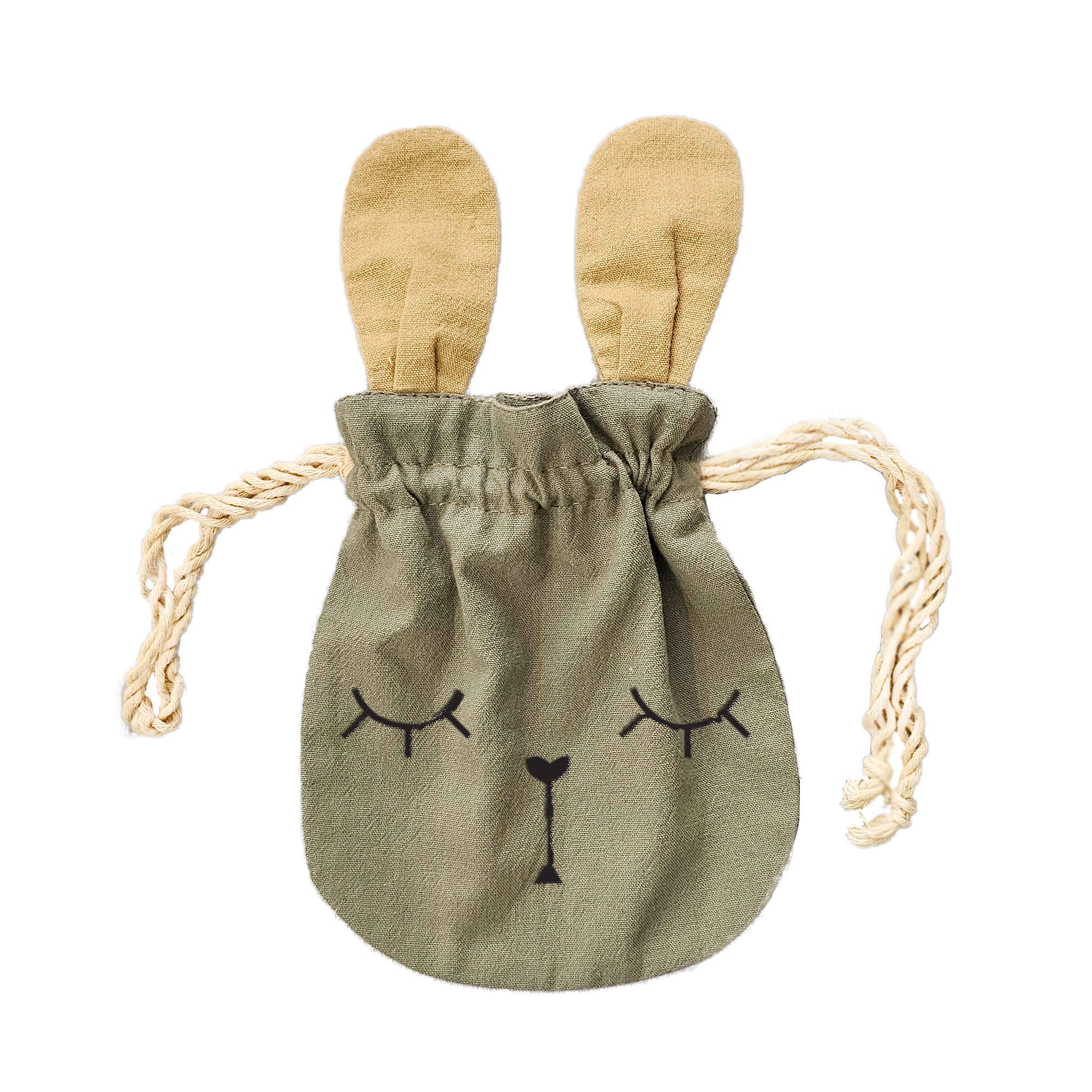 Ensemble robe salopette pour fille avec un mini sac au design Lapin