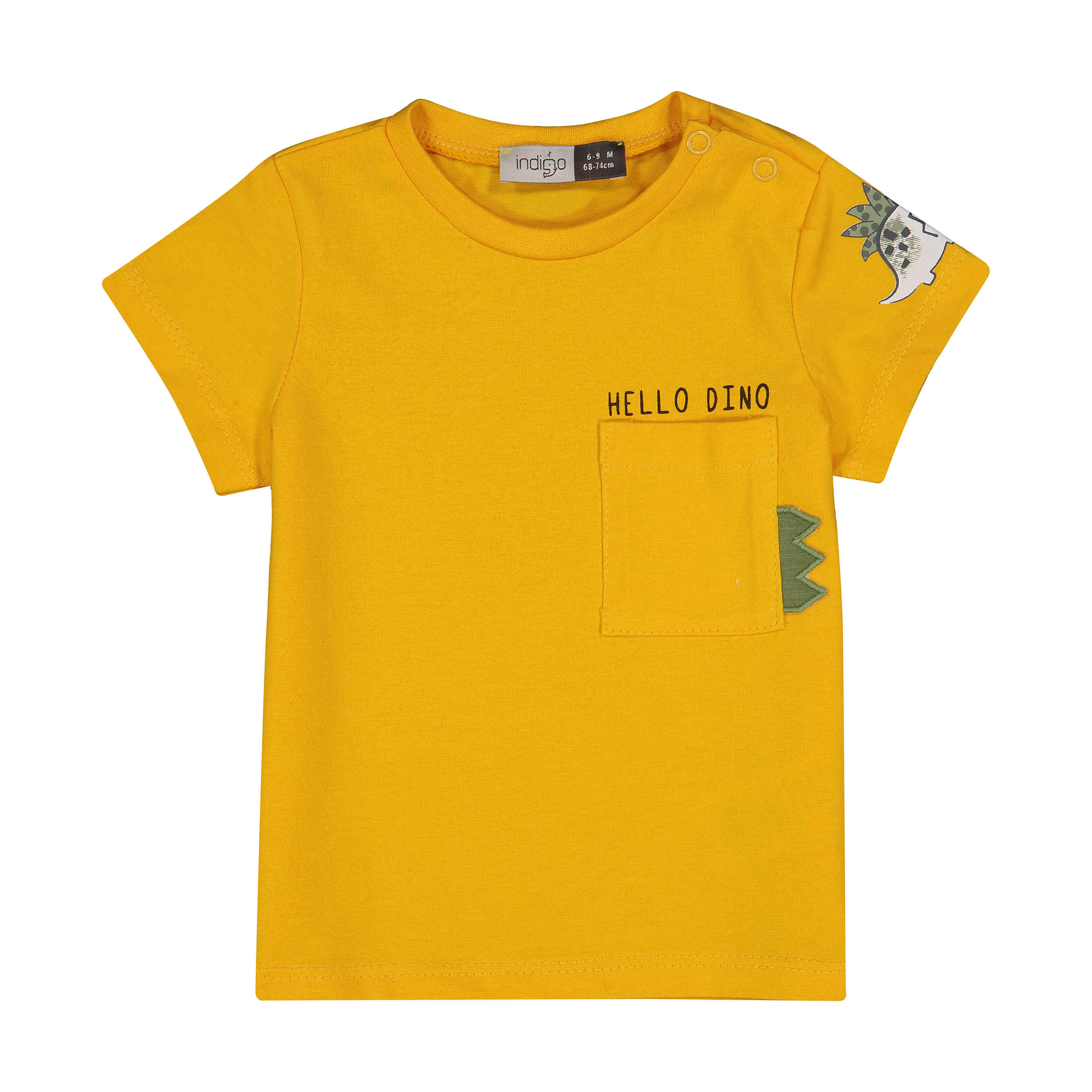 Ensemble salopette pour bébé de 3 pièces avec design Dinosaure