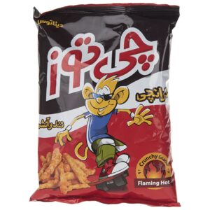 Cheetos Iraniens au Fromage Croquant – Snack Épicé Flamin’ Hot, 95 g (x10)
