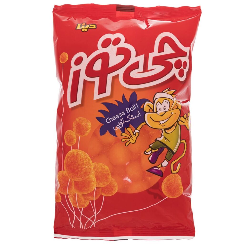 Cheetoz Boules de Fromage Soufflées Iranien Pofak - Snack, 90 gr (10x)