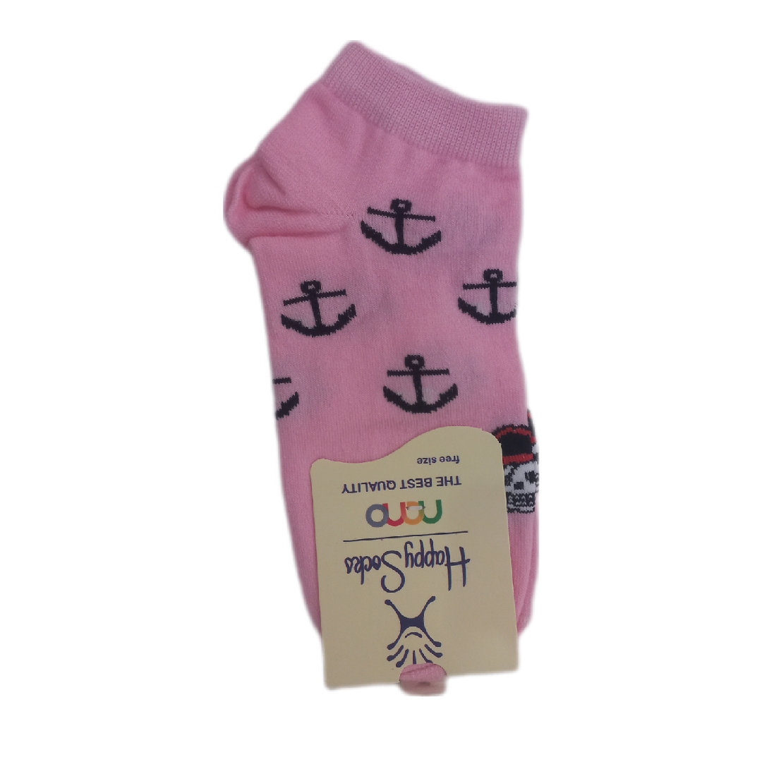 Chaussettes en coton pour femmes avec design d'ancre