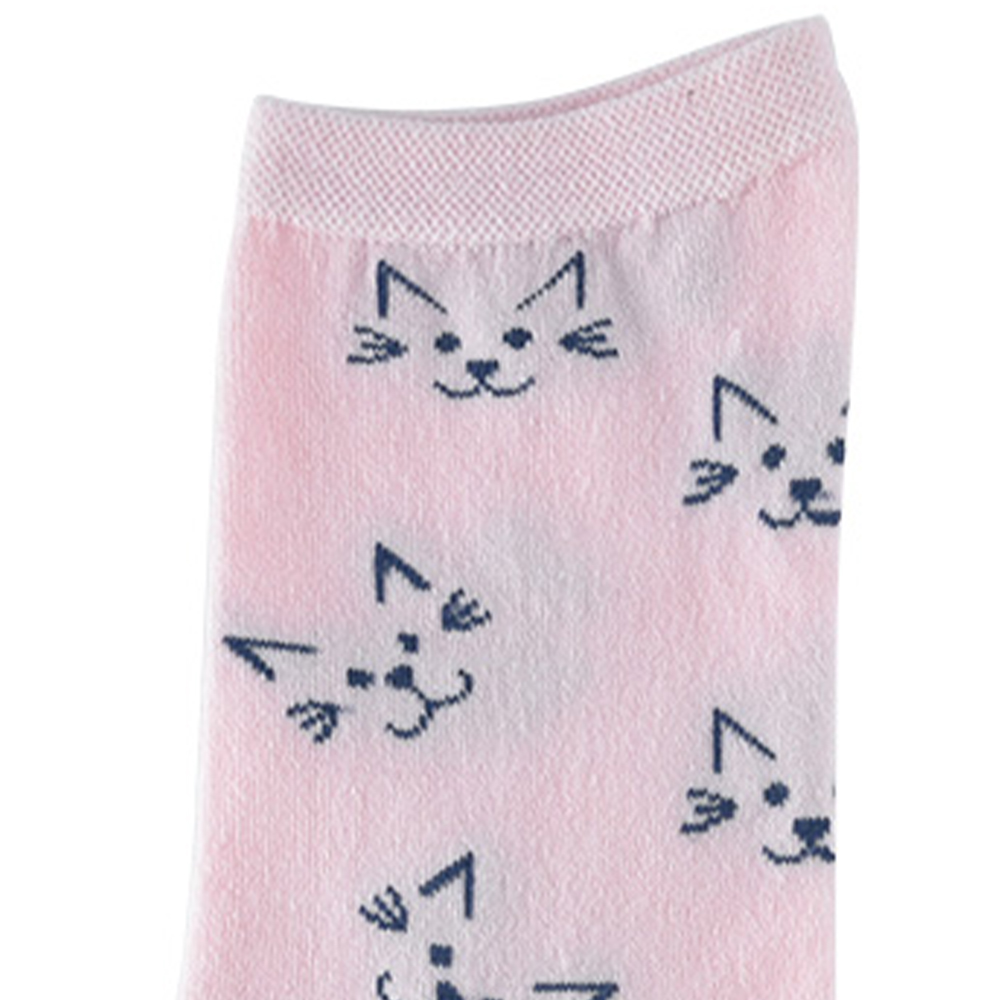 Chaussettes en coton pour femmes modèle chat