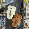 Porte-clés crochet fait main - Forme de petit ours