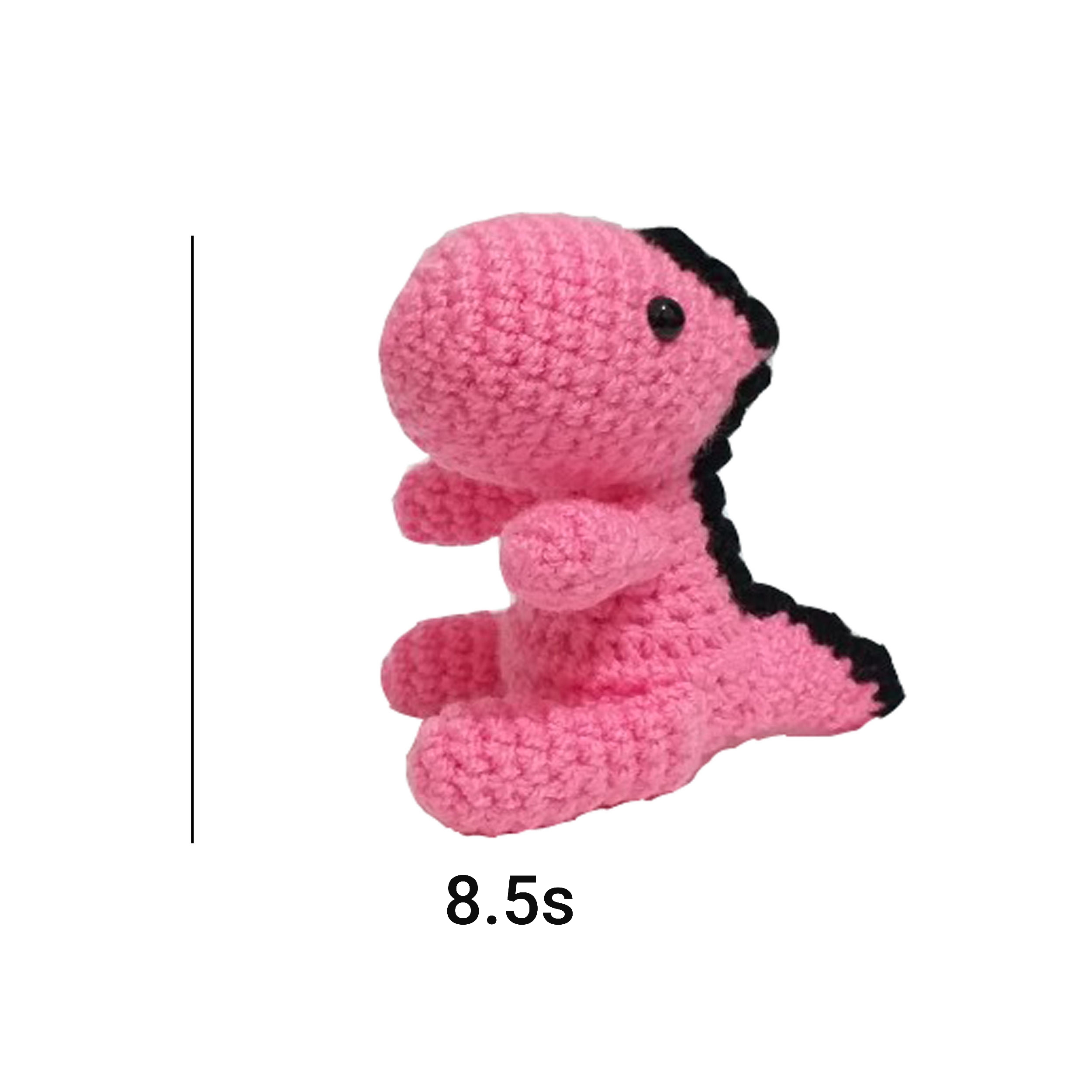 Porte-clés crochet fait main – Design fantôme blanc