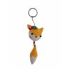 Porte-clés crochet fait main - Forme d'animal renard