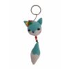 Porte-clés crochet fait main - Forme d'animal renard