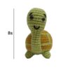 Porte-clés crochet fait main - Forme d'animal tortue