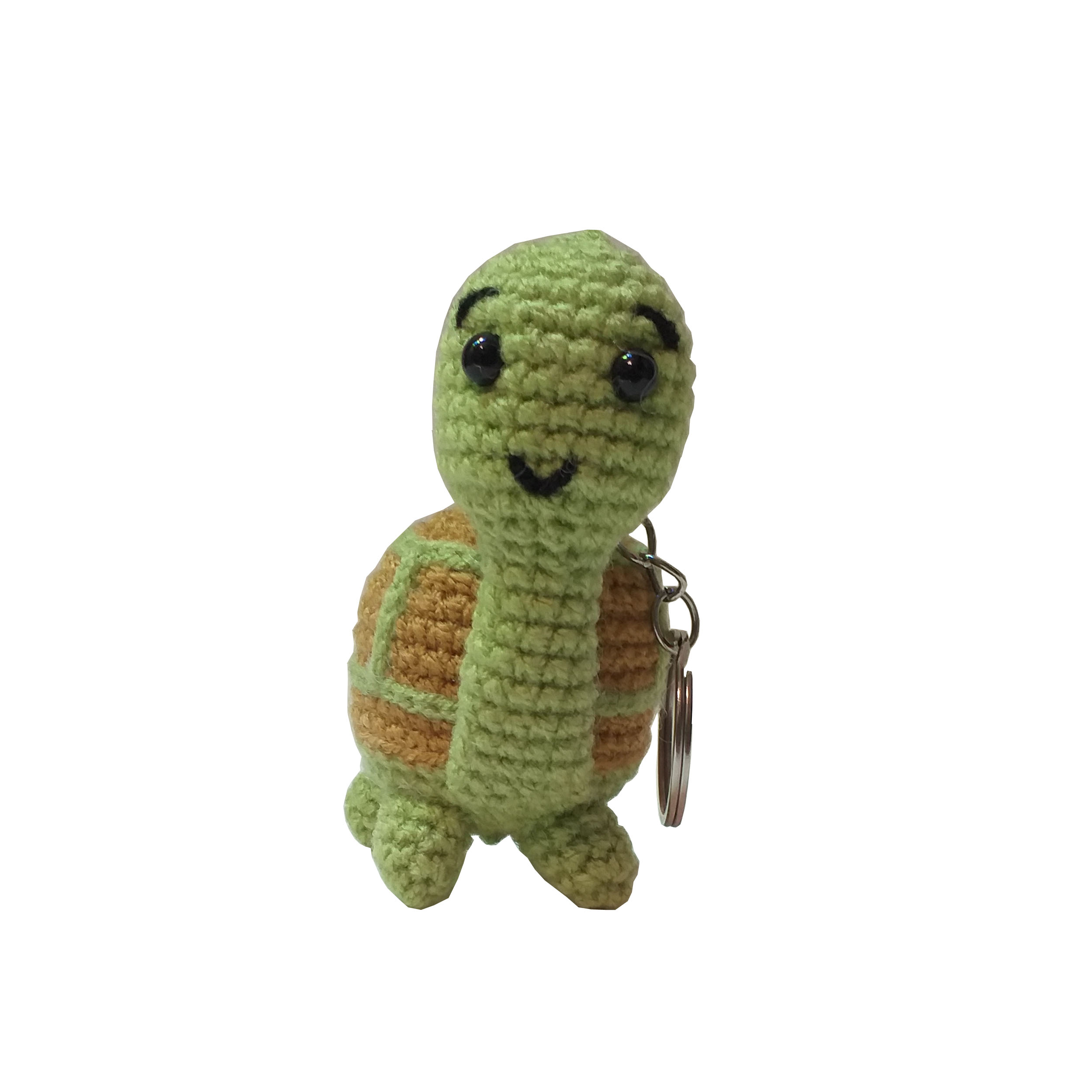Porte-clés crochet fait main - Forme d'animal tortue