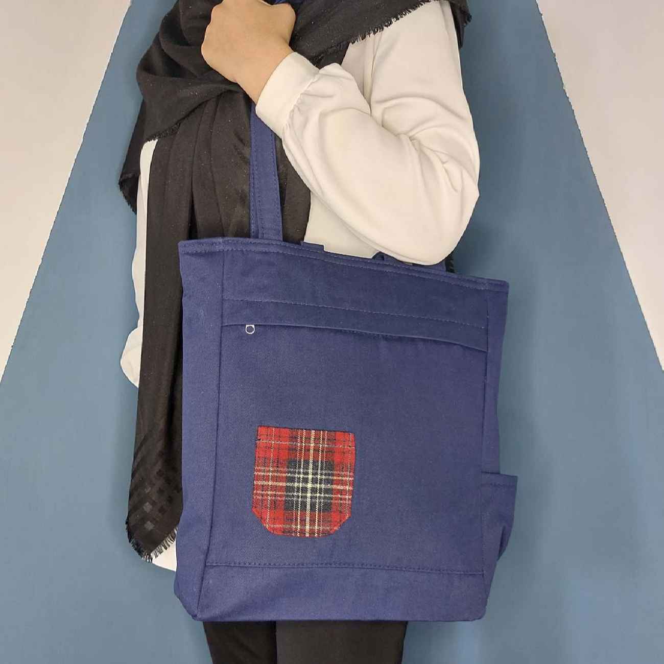 Sac bandoulière bleu marine pour femmes