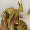 Figurine décorative d'âne en laiton - Décoration rustique de ferme