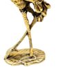 Figurine décorative de cigogne en laiton - Statue élégante d'oiseau