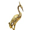 Figurine décorative de cigogne en laiton - Statue élégante d'oiseau