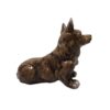 Figurine décorative de chien assis - Sculpture charmante d'animal de compagnie
