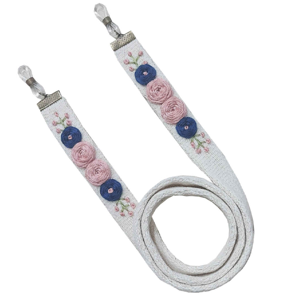 Sangle de lunettes – Broderie artisanale