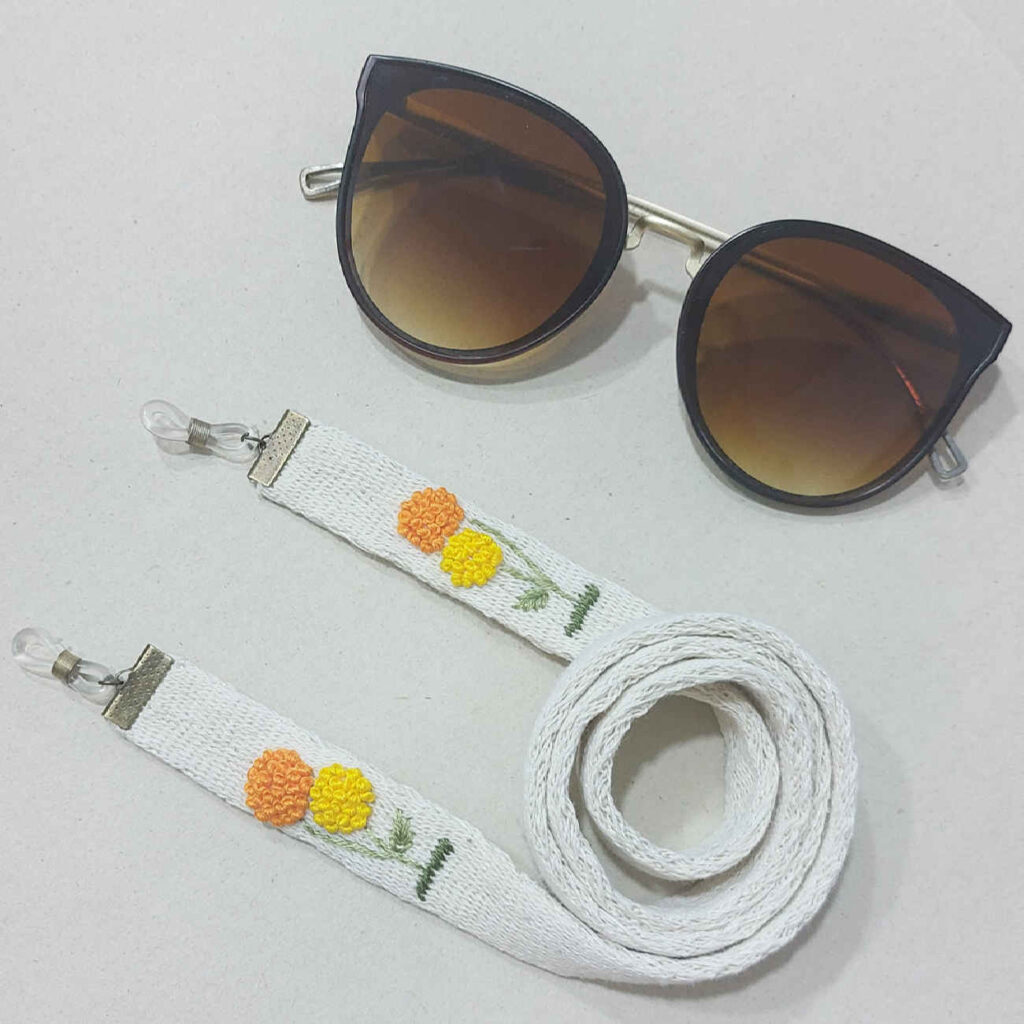 Sangle de lunettes – Design brodé durable