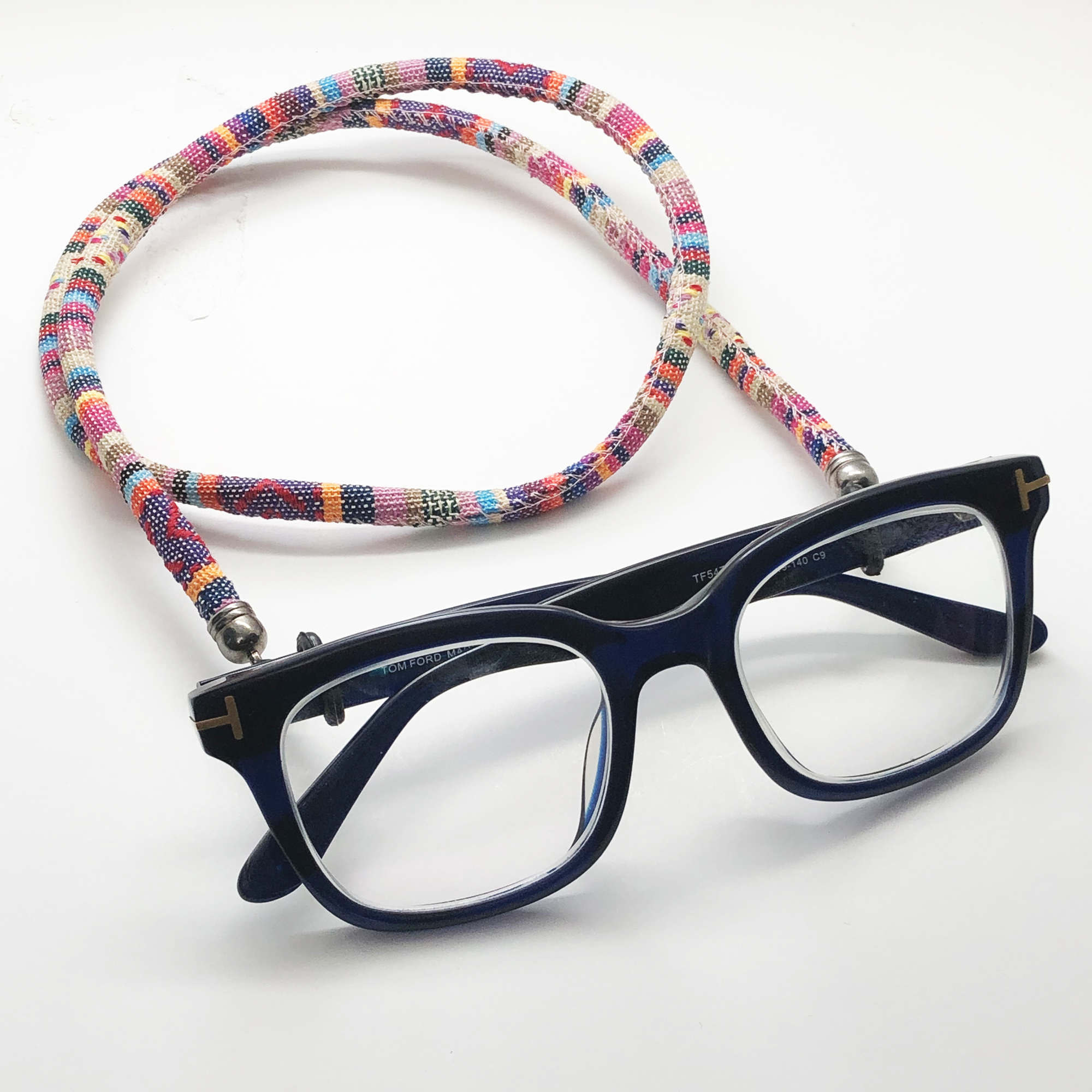 Sangle de lunettes – Design rayé artisanal