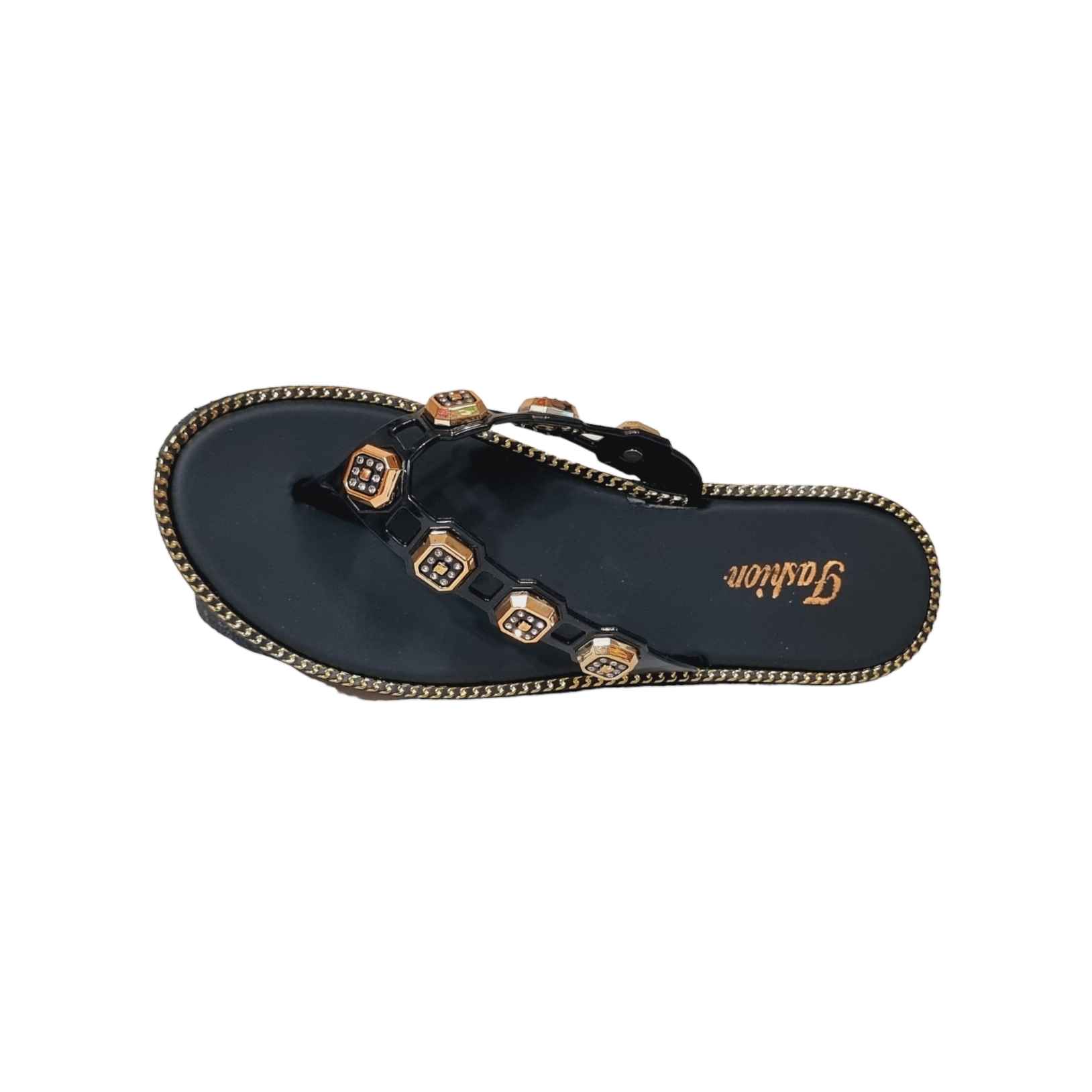 Tongs Flip Flop Plage pour Femmes Noires