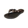 Tongs Flip Flop Plage pour Femmes Noires