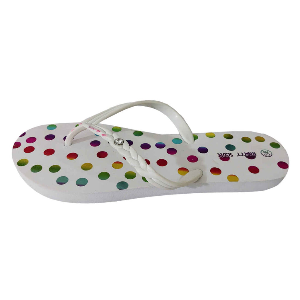Tongs Flip Flop pour Femmes avec Design à Pois