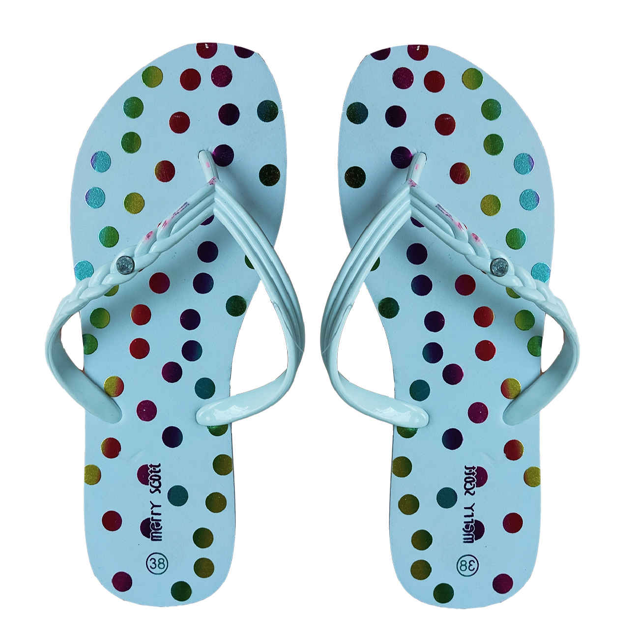 Tongs Flip Flop pour Femmes avec Design à Pois