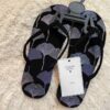 Tongs Flip Flop avec Velours pour Femmes